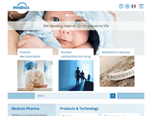 Tablet Screenshot of medesispharma.com